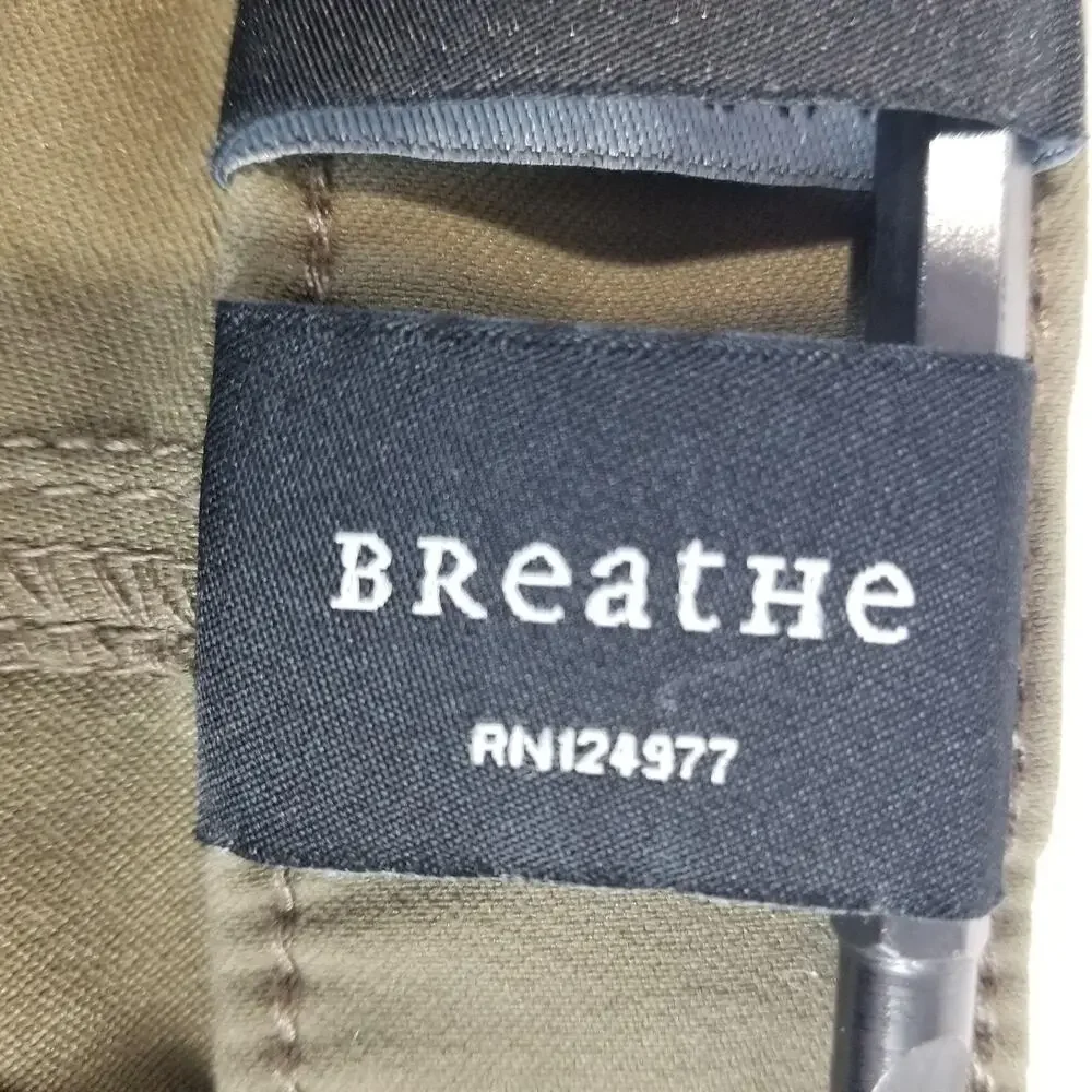 PrAna Pants Mens 34x32 Green Breathe Straight Fit Stretch Nylon Chino Travel